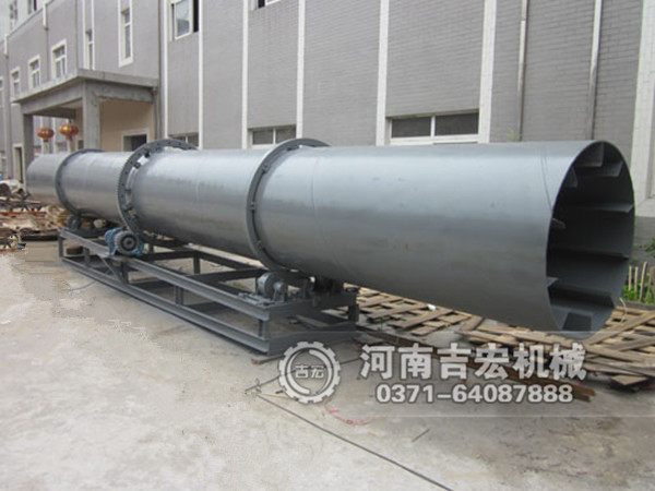 定制滾筒烘干機-揚料板角度厚度可調,解決濕粘物料烘干難題!